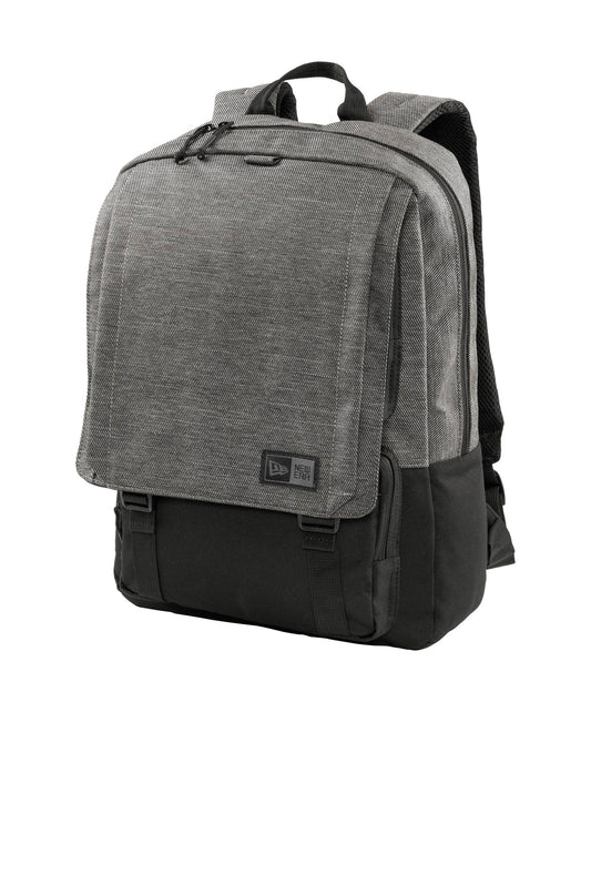 Custom Embroidered New Era Bags in Black Twill Heather/ Black