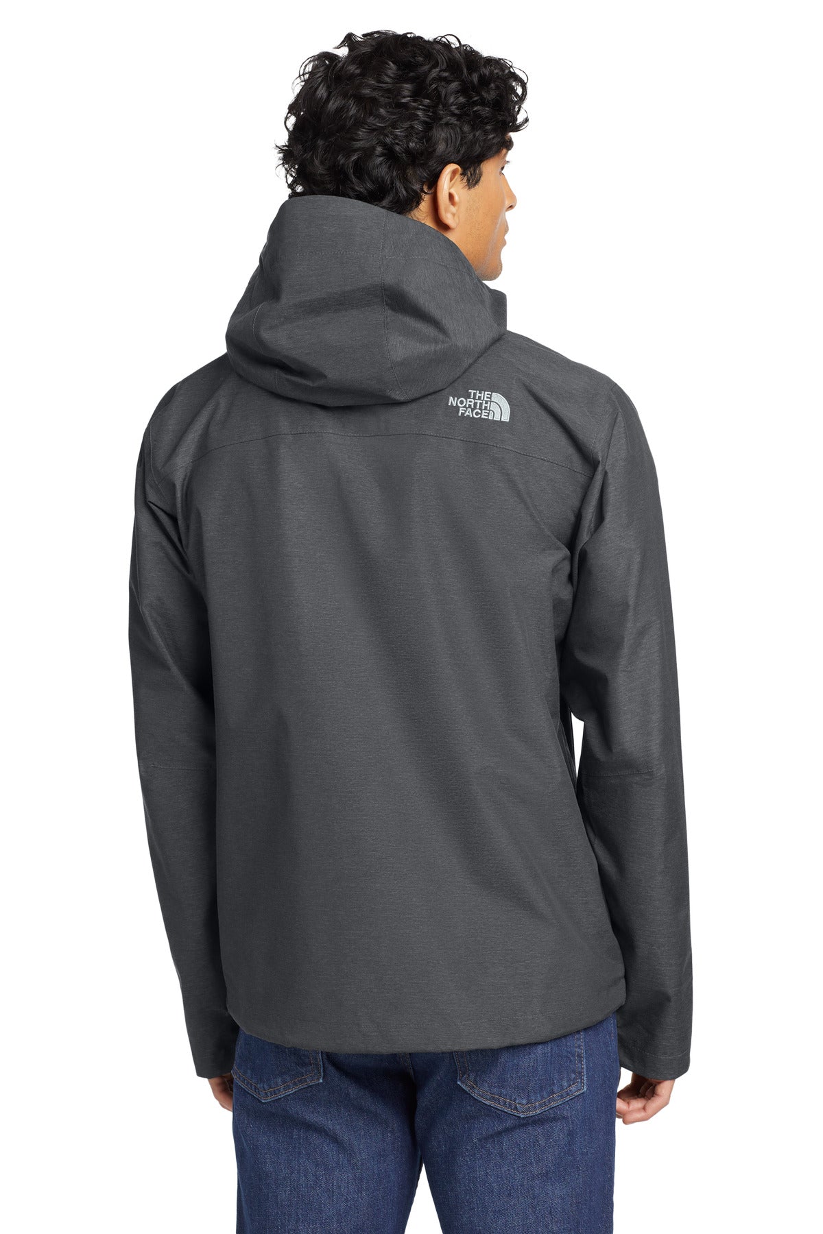 Custom Embroidered The North Face Outerwear in TNF Dark Grey Heather