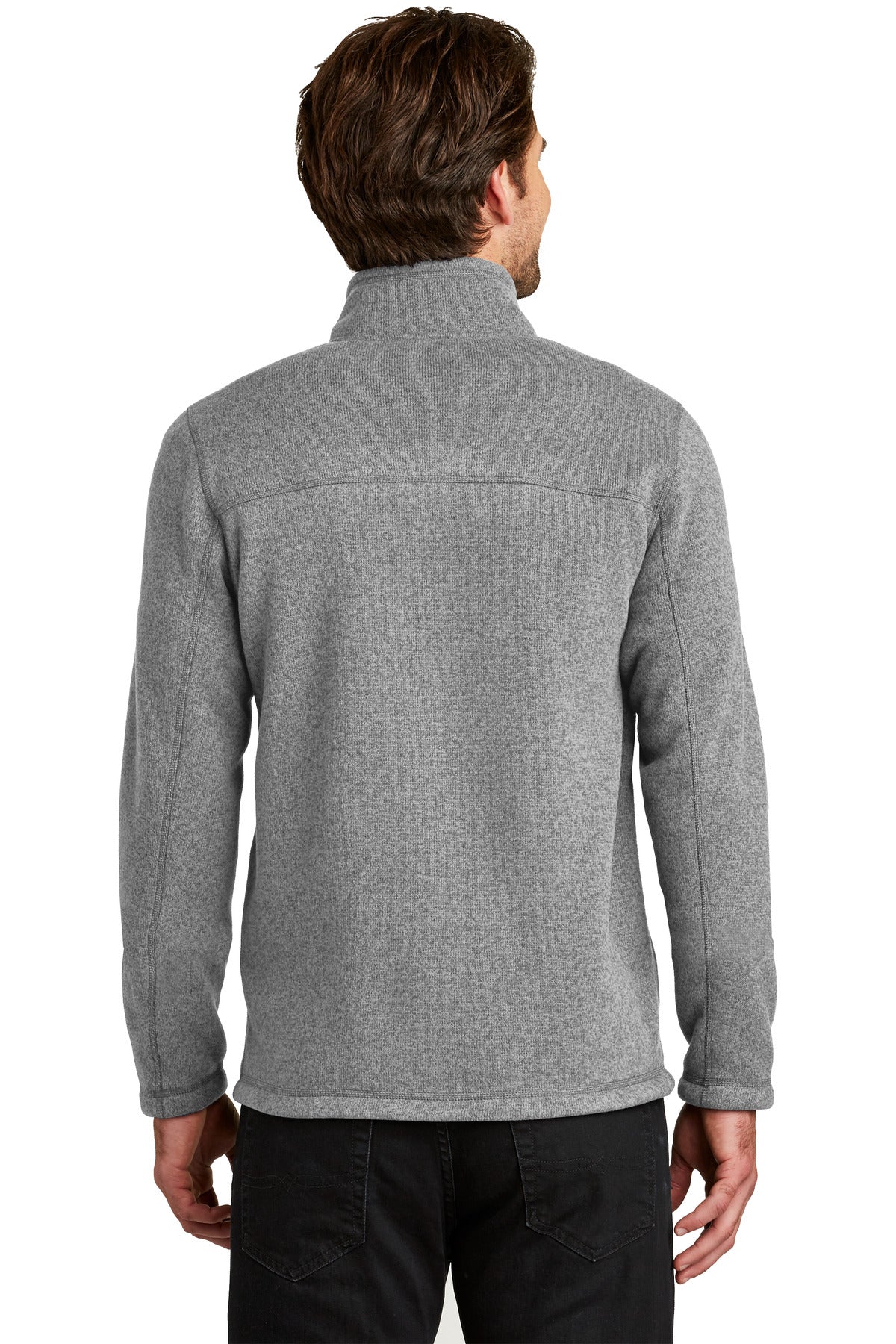 Custom Embroidered The North Face  Sweater Fleece Jacket. NF0A3LH7,TNF Medium Grey Heather