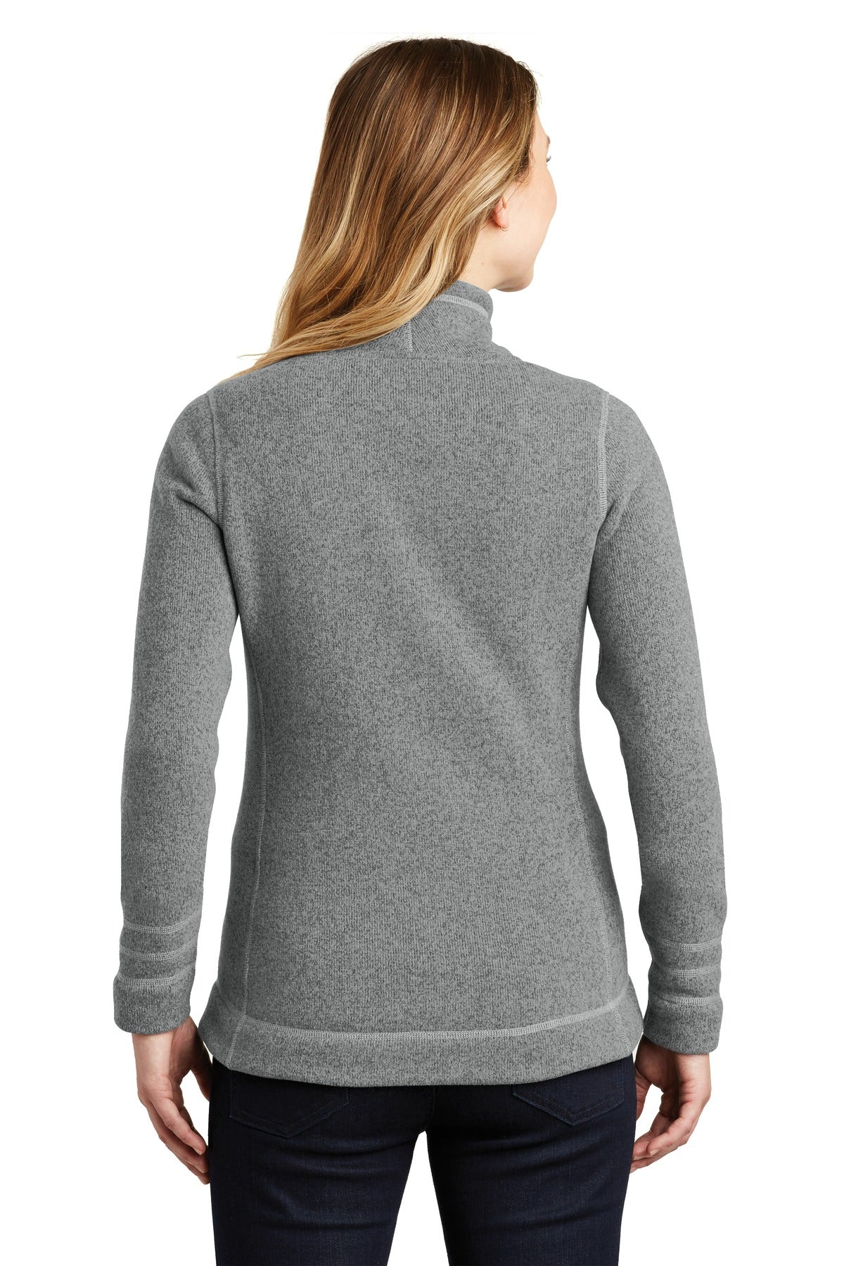 Custom Embroidered The North Face  Women's Sweater Fleece Jacket. NF0A3LH8,TNF Medium Grey Heather