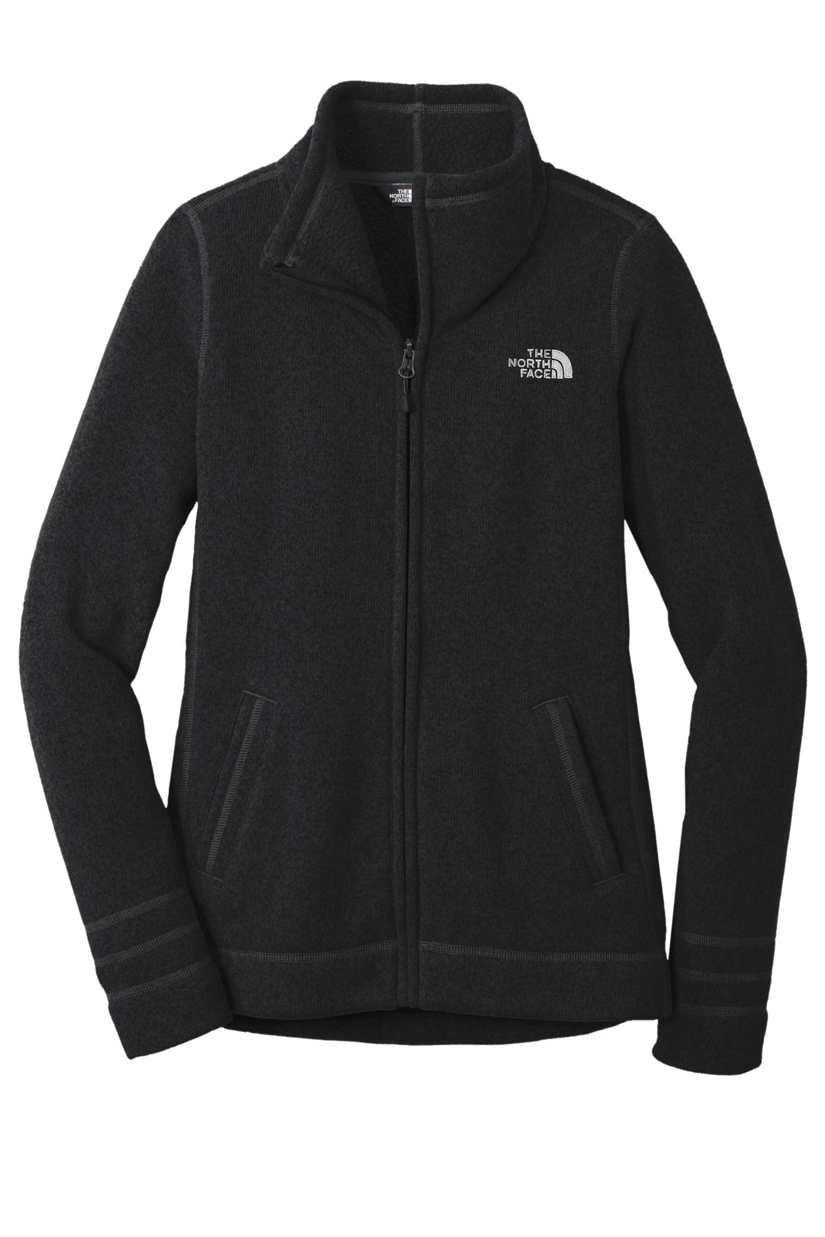 Custom Embroidered The North Face Outerwear in TNF Black Heather