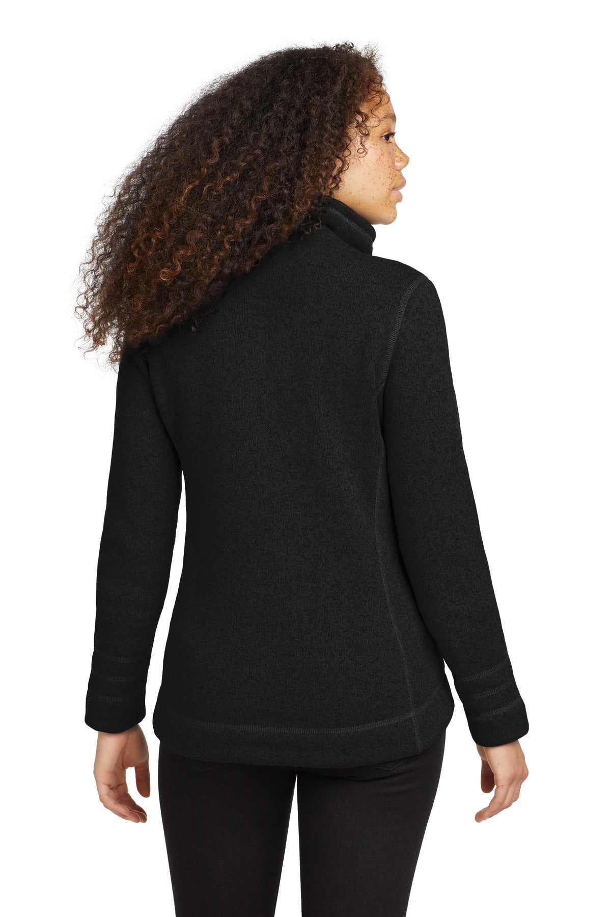 Custom Embroidered The North Face  Women's Sweater Fleece Jacket. NF0A3LH8,TNF Black Heather