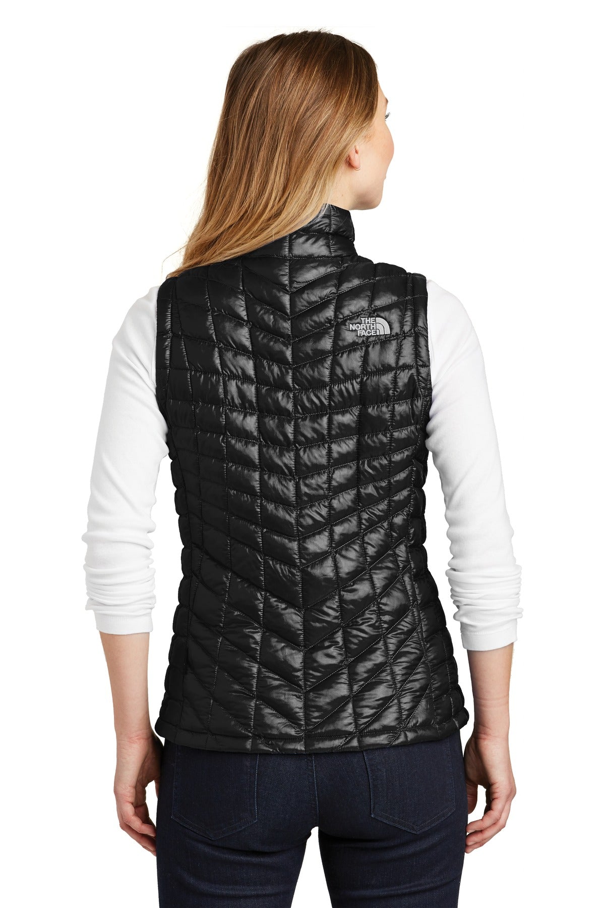 Custom Embroidered The North Face  Women's ThermoBall   Trekker Vest. NF0A3LHL,TNF Black