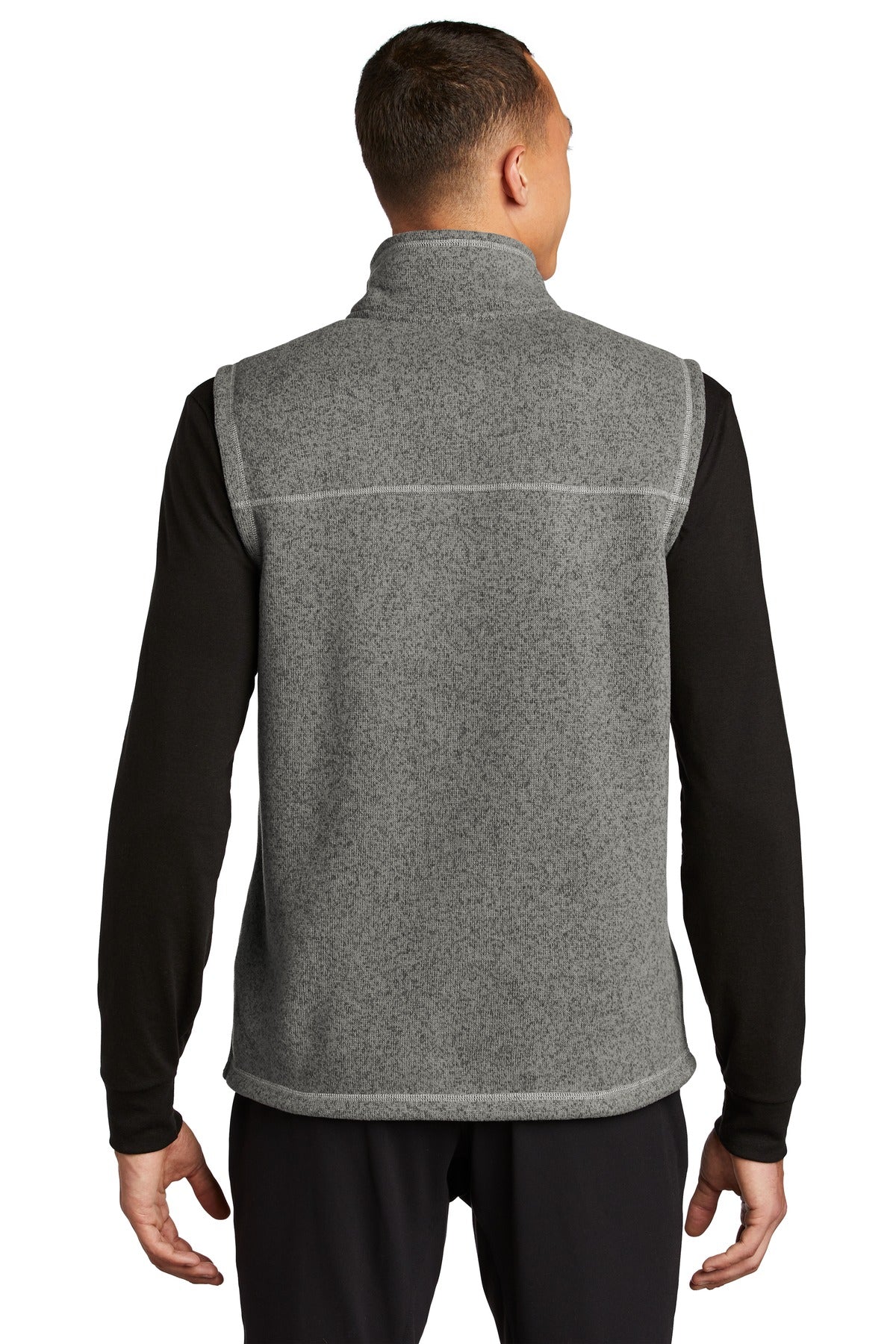 Custom Embroidered The North Face  Sweater Fleece Vest NF0A47FA,TNF Medium Grey Heather