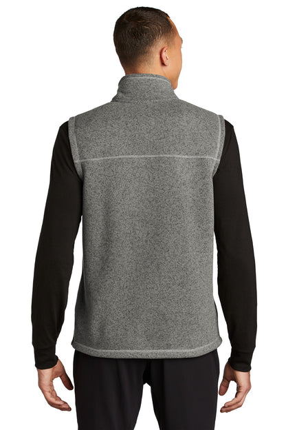 Custom Embroidered The North Face  Sweater Fleece Vest NF0A47FA,TNF Medium Grey Heather