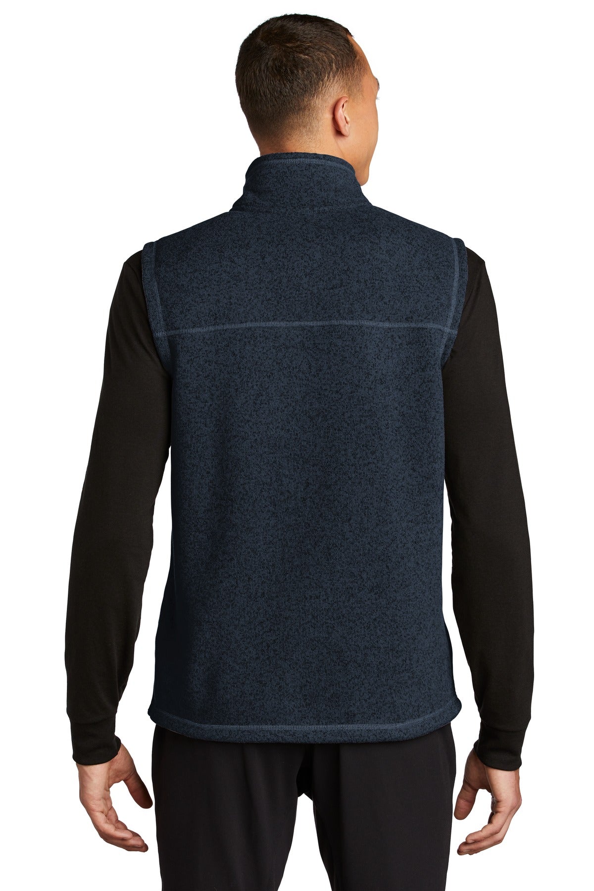 Custom Embroidered The North Face  Sweater Fleece Vest NF0A47FA,Urban Navy Heather