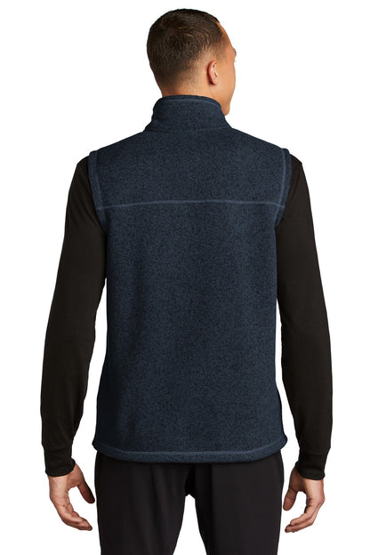Custom Embroidered The North Face  Sweater Fleece Vest NF0A47FA,Urban Navy Heather