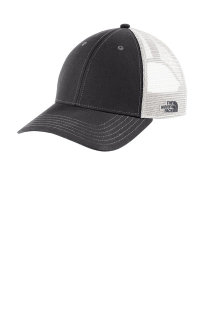 Custom Embroidered The North Face Caps in Asphalt Grey/ TNF White