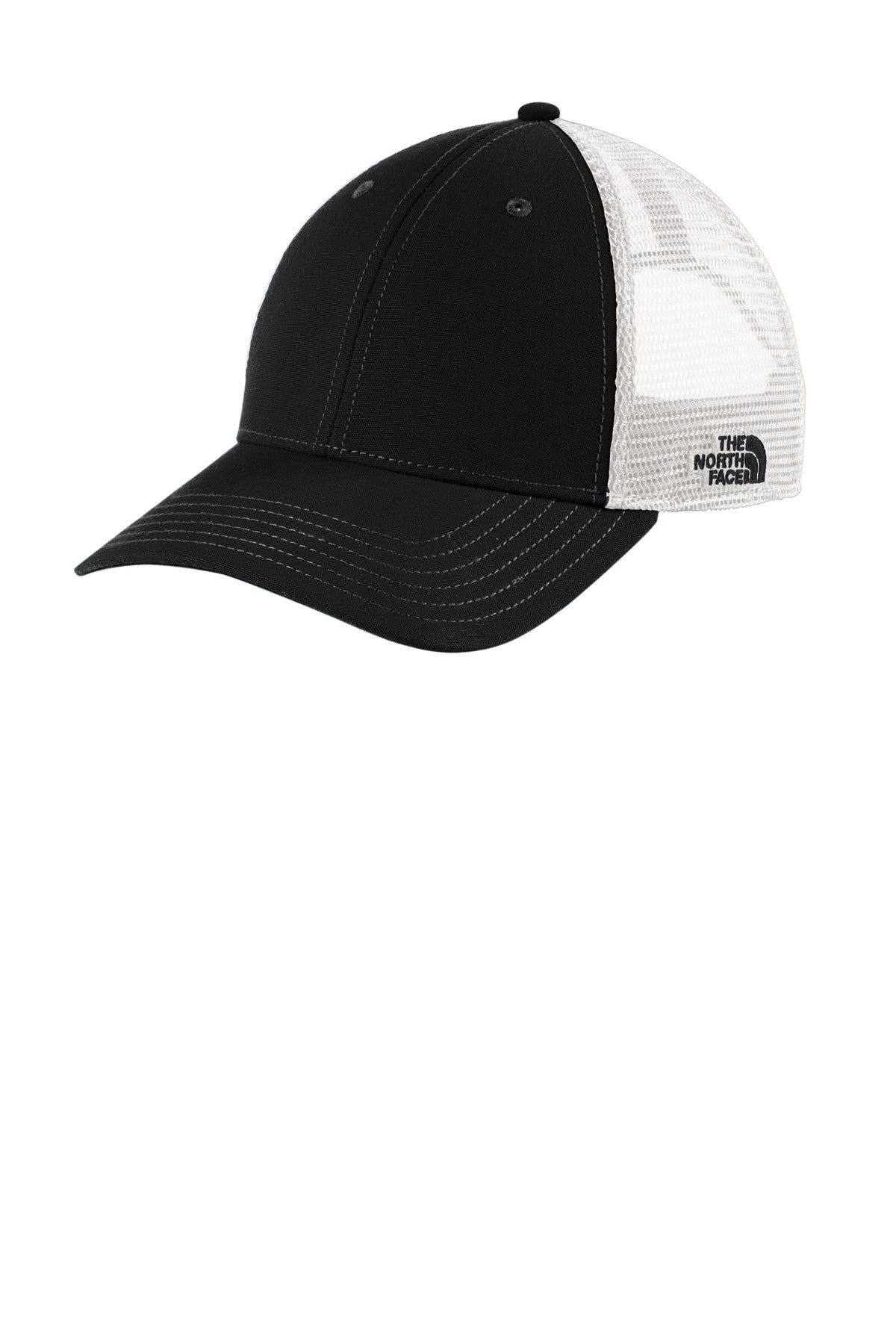 Custom Embroidered The North Face Caps in TNF Black/ TNF White