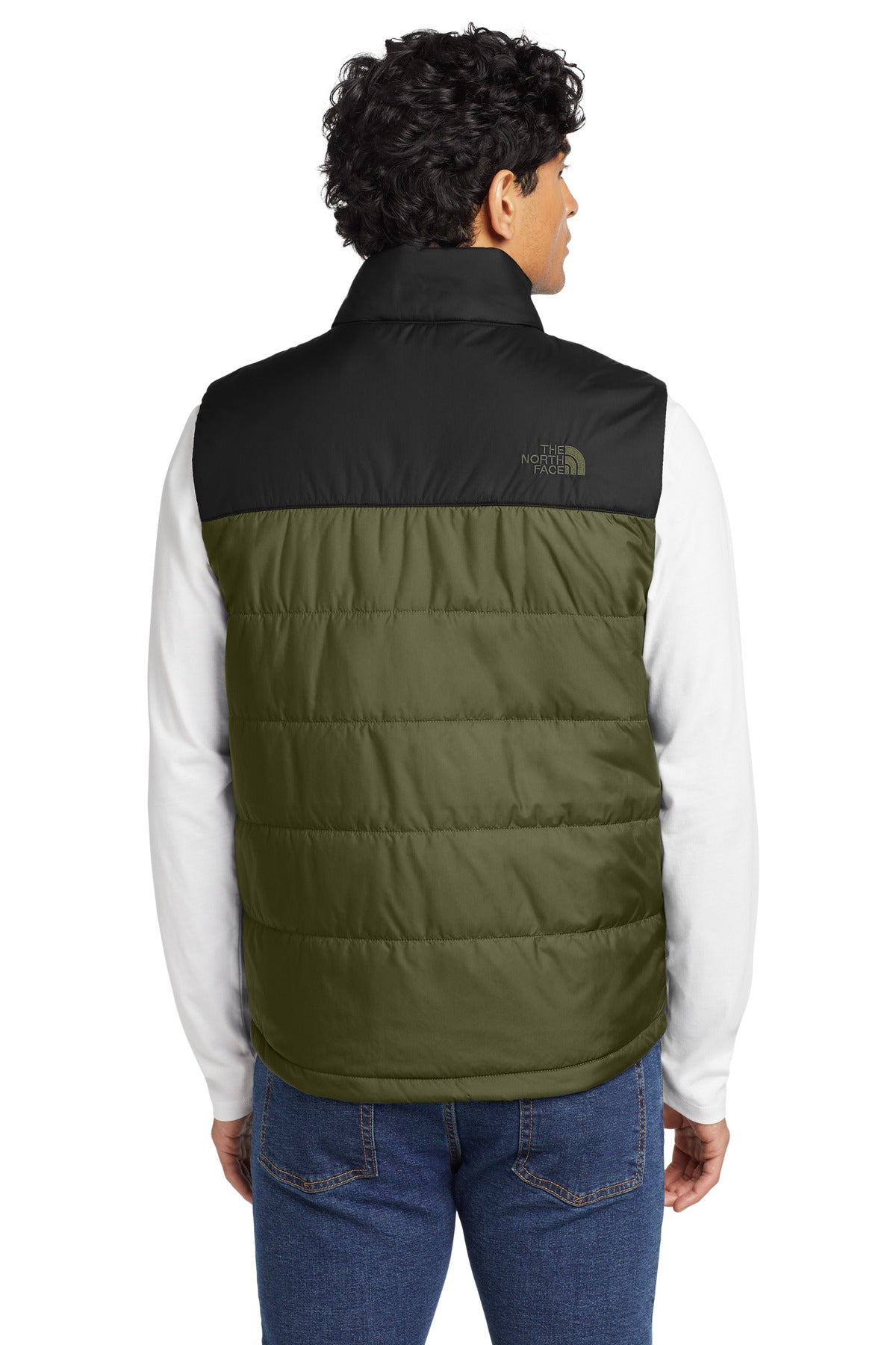 Custom Embroidered The North Face Everyday Insulated Vest. NF0A529A,Burnt Olive Green