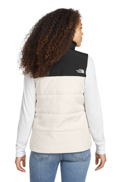 Custom Embroidered The North Face Women's Everyday Insulated Vest. NF0A529Q,Vintage White
