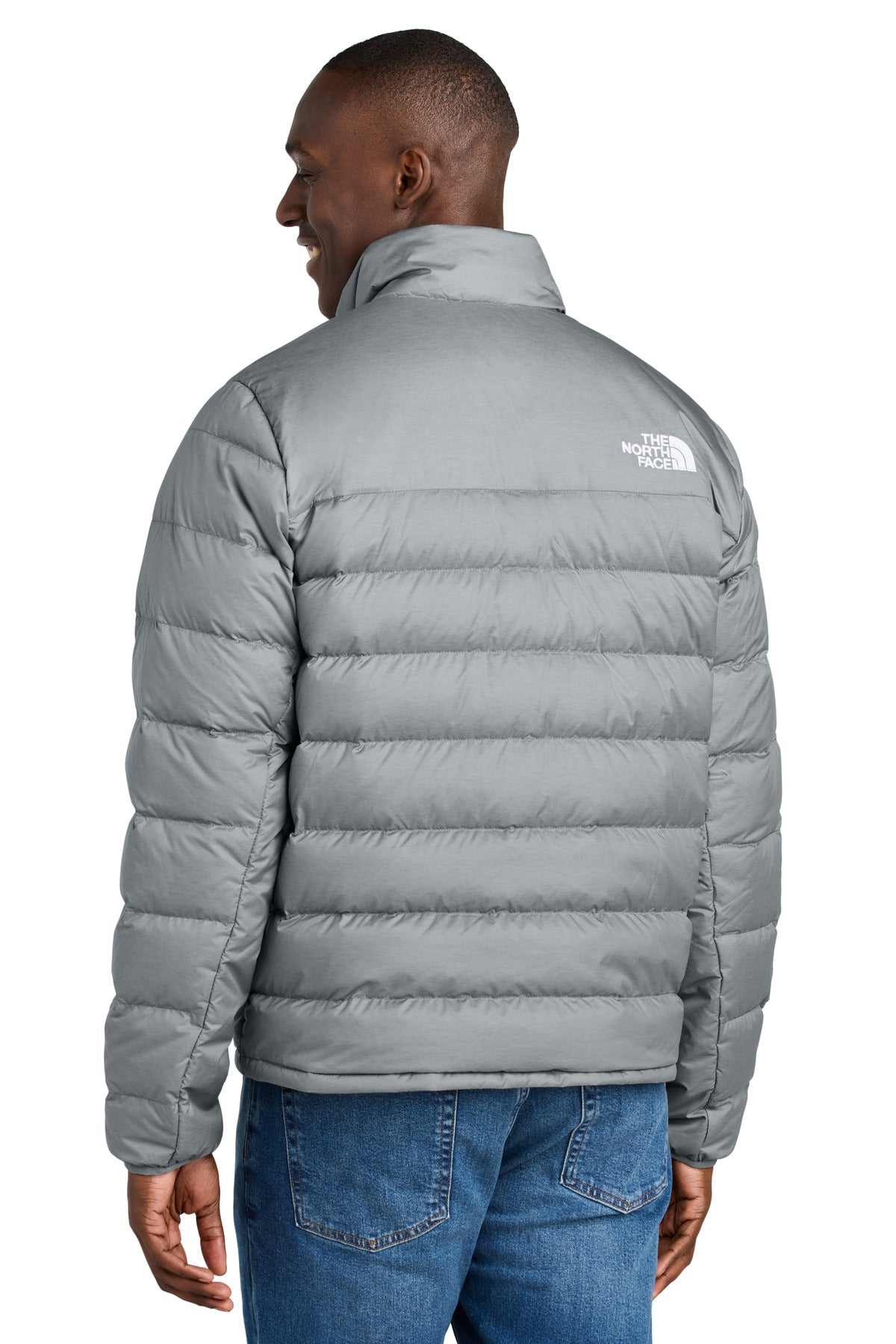 Custom Embroidered The North Face Down Hybrid Jacket NF0A7V4F,TNF Medium Grey Heather