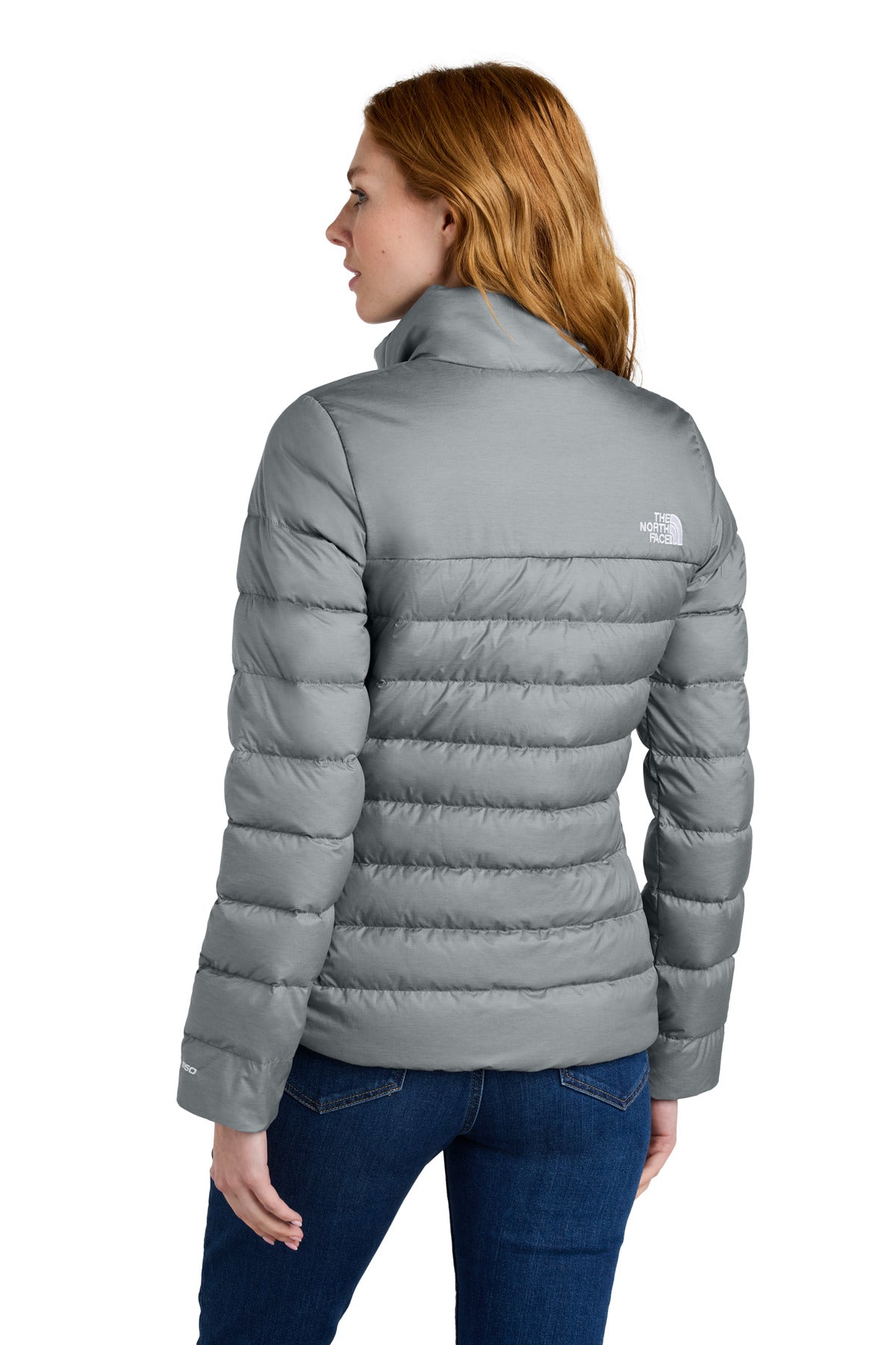 Custom Embroidered The North Face Women's Down Hybrid Jacket NF0A7V4G,TNF Medium Grey Heather