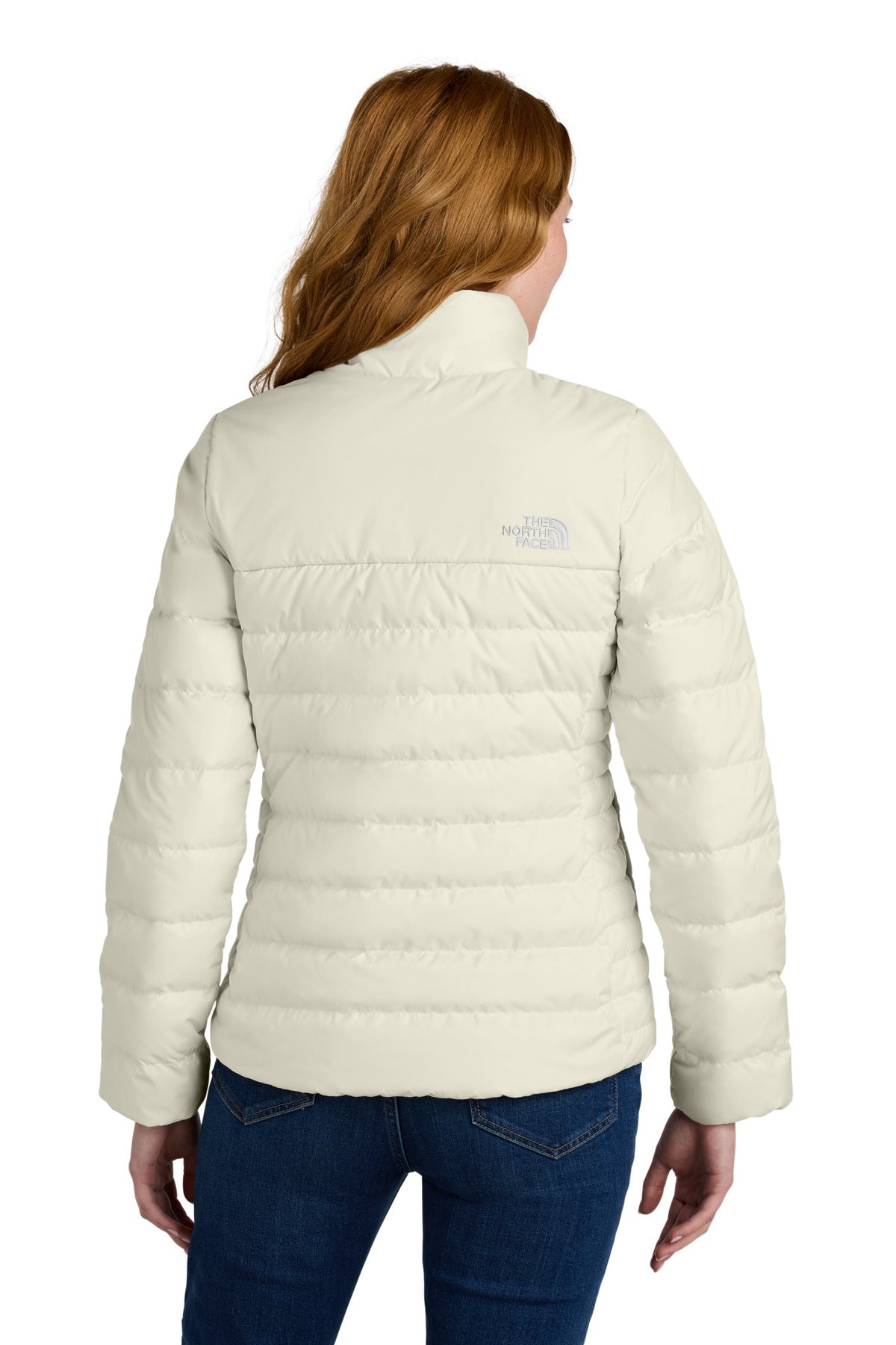 Custom Embroidered The North Face Women's Down Hybrid Jacket NF0A7V4G,Vintage White