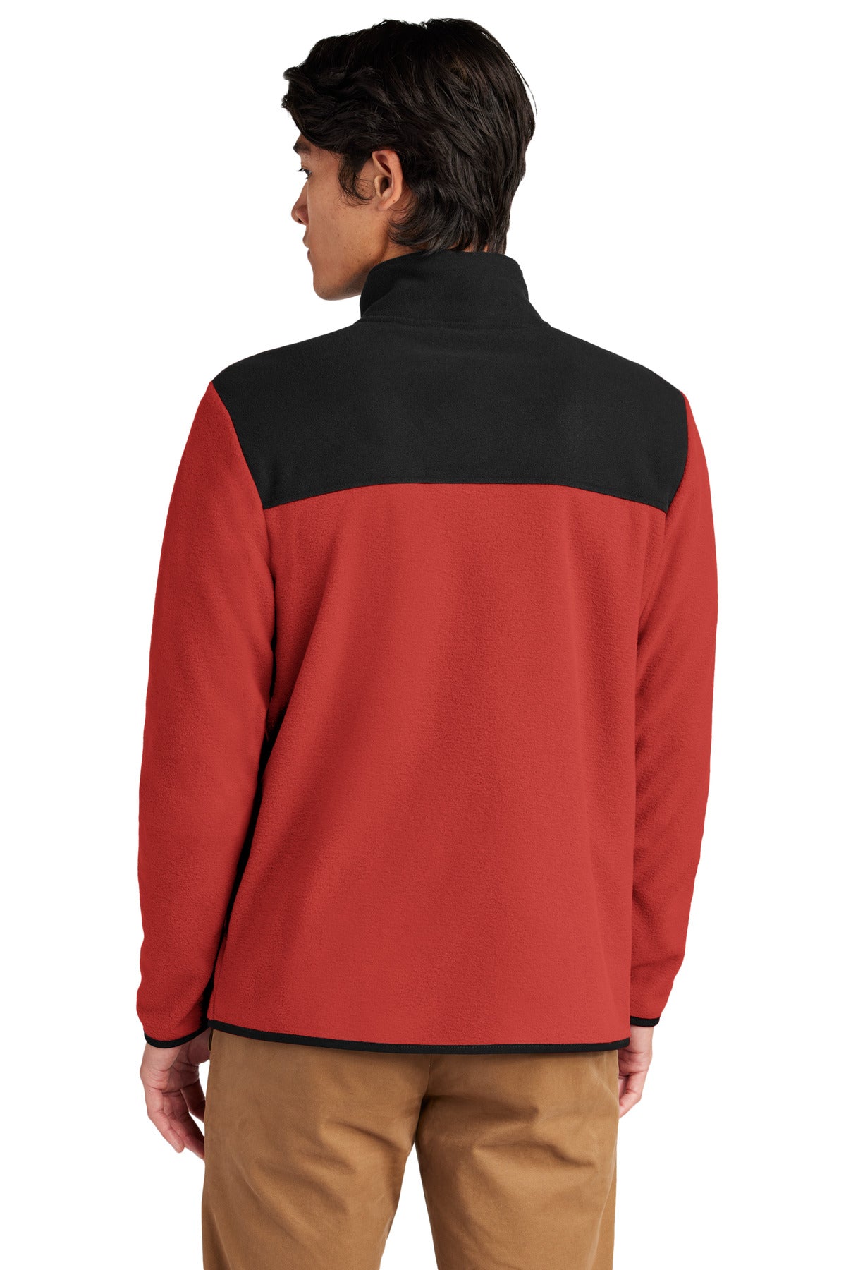 Custom Embroidered The North Face Glacier Full-Zip Fleece Jacket NF0A7V4J,Rage Red / TNF Black