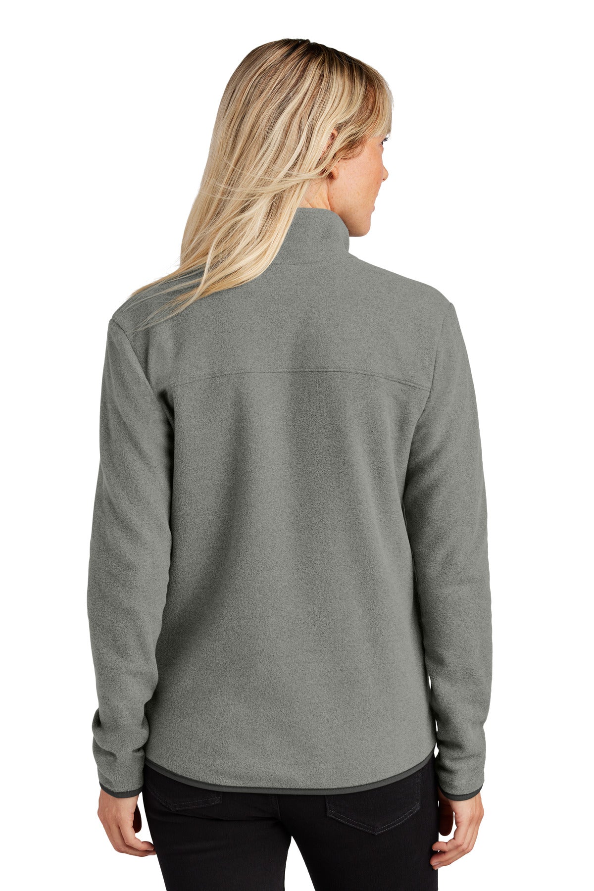 Custom Embroidered The North Face Women's Glacier Full-Zip Fleece Jacket NF0A7V4K,TNF Medium Grey Heather