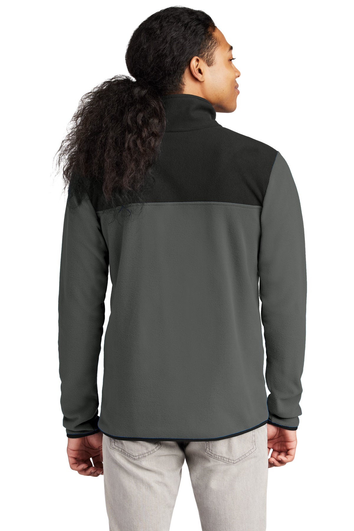 Custom Embroidered The North Face Glacier 1/4-Zip Fleece NF0A7V4L,Asphalt Grey/ TNF Black