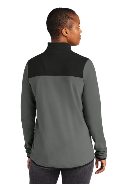 Custom Embroidered The North Face Women's Glacier 1/4-Zip Fleece NF0A7V4M,Asphalt Grey/ TNF Black