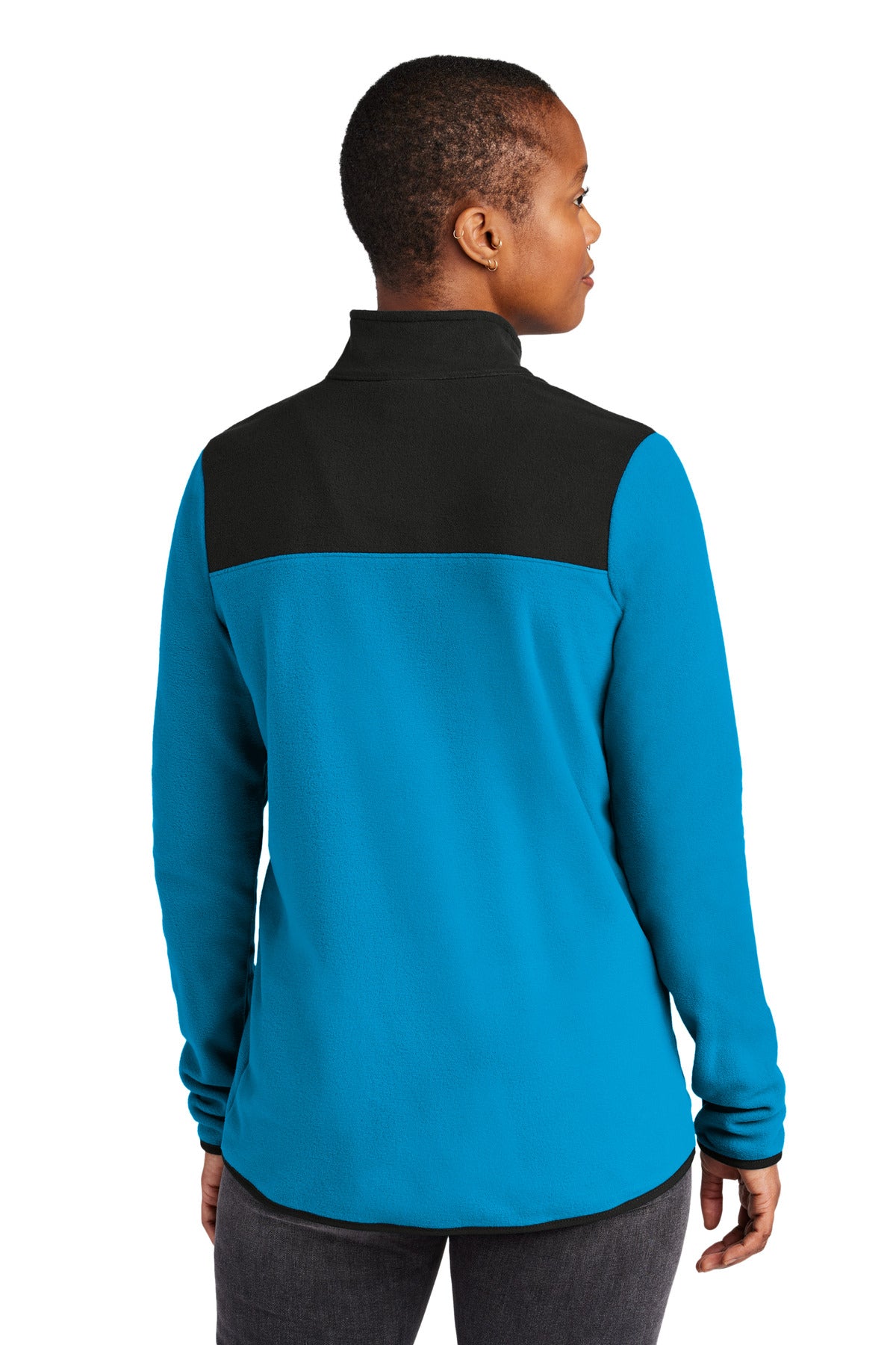 Custom Embroidered The North Face Women's Glacier 1/4-Zip Fleece NF0A7V4M,Hero Blue/ TNF Black