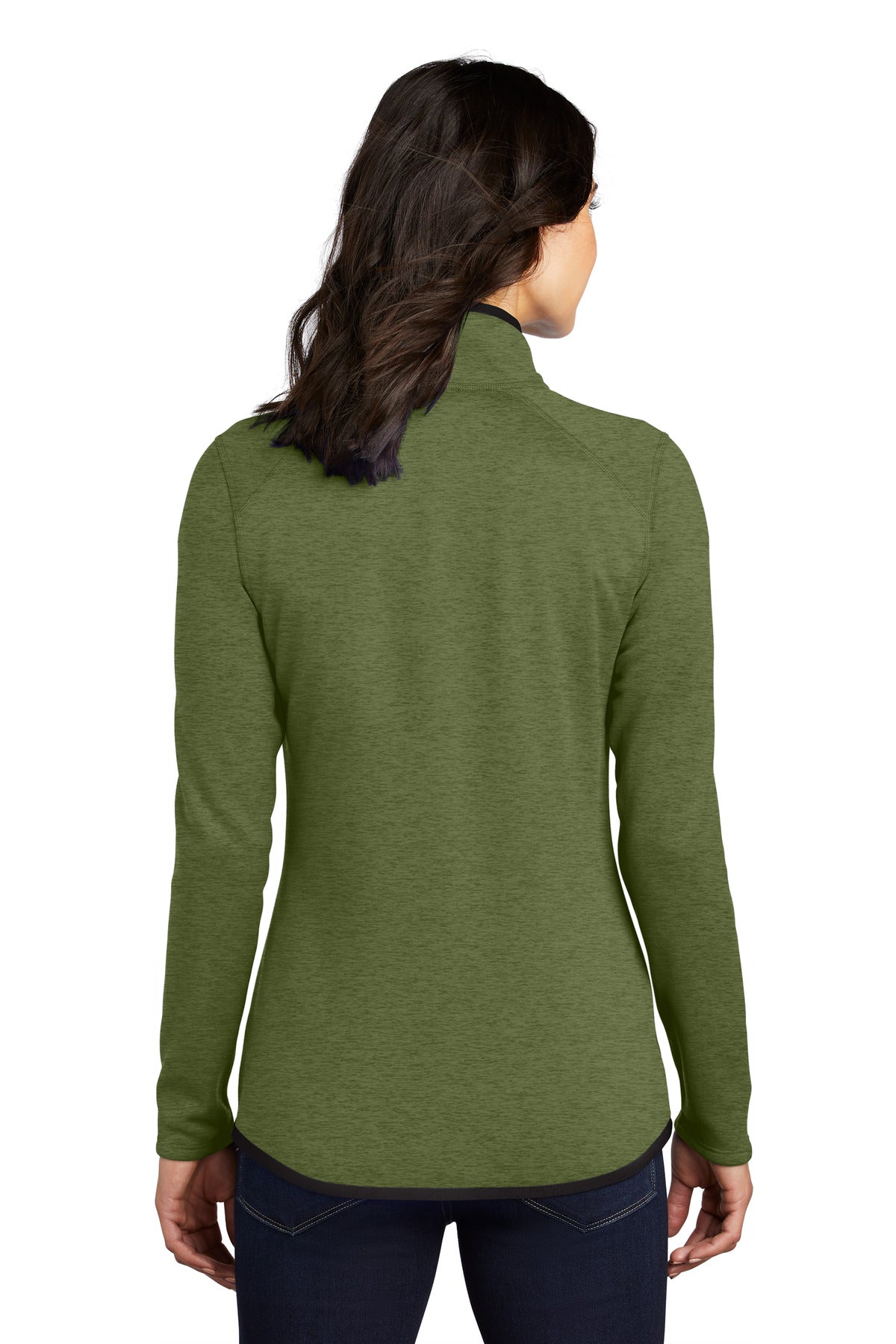 Custom Embroidered The North Face  Women's Skyline Full-Zip Fleece Jacket NF0A7V62,Four Leaf Clover Heather