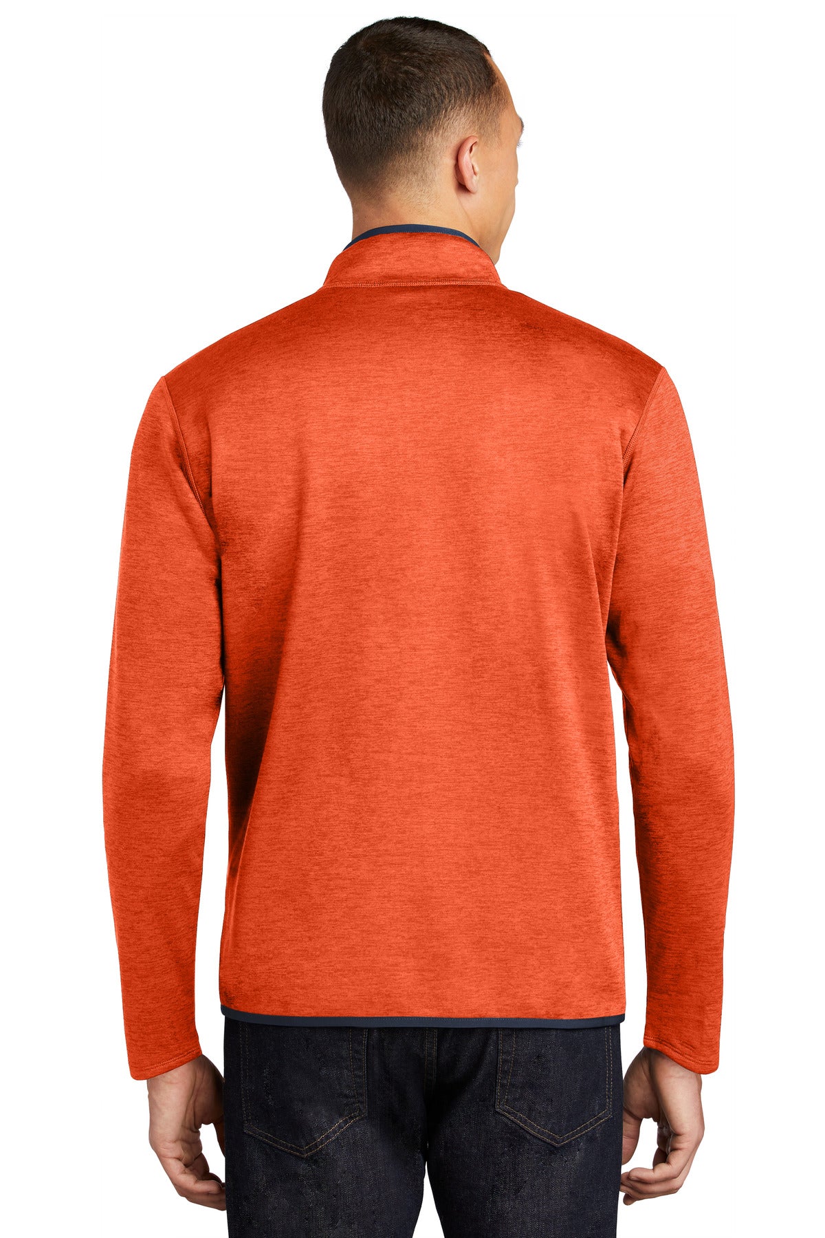 Custom Embroidered The North Face Skyline Full-Zip Fleece Jacket NF0A7V64,Zion Orange Heather/ Urban Navy