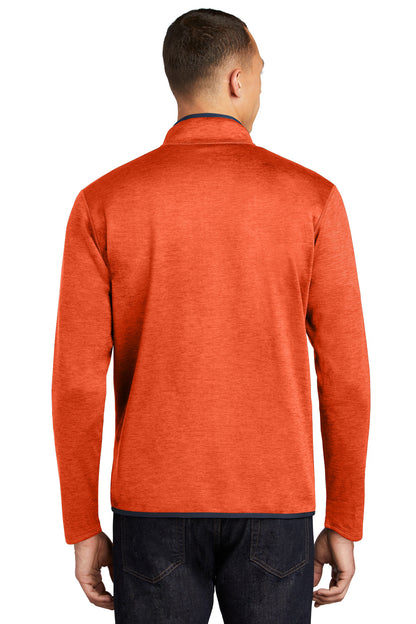 Custom Embroidered The North Face Skyline Full-Zip Fleece Jacket NF0A7V64,Zion Orange Heather/ Urban Navy