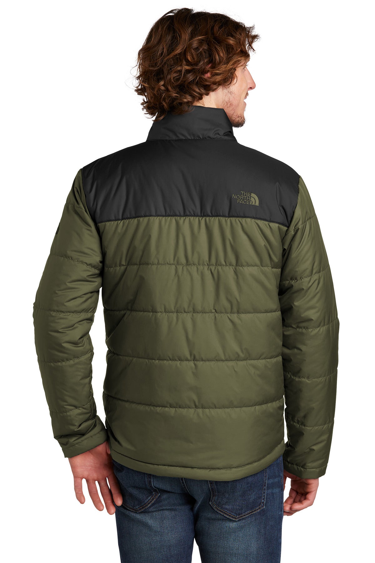 Custom Embroidered The North Face Chest Logo Everyday Insulated Jacket NF0A7V6J,Burnt Olive Green