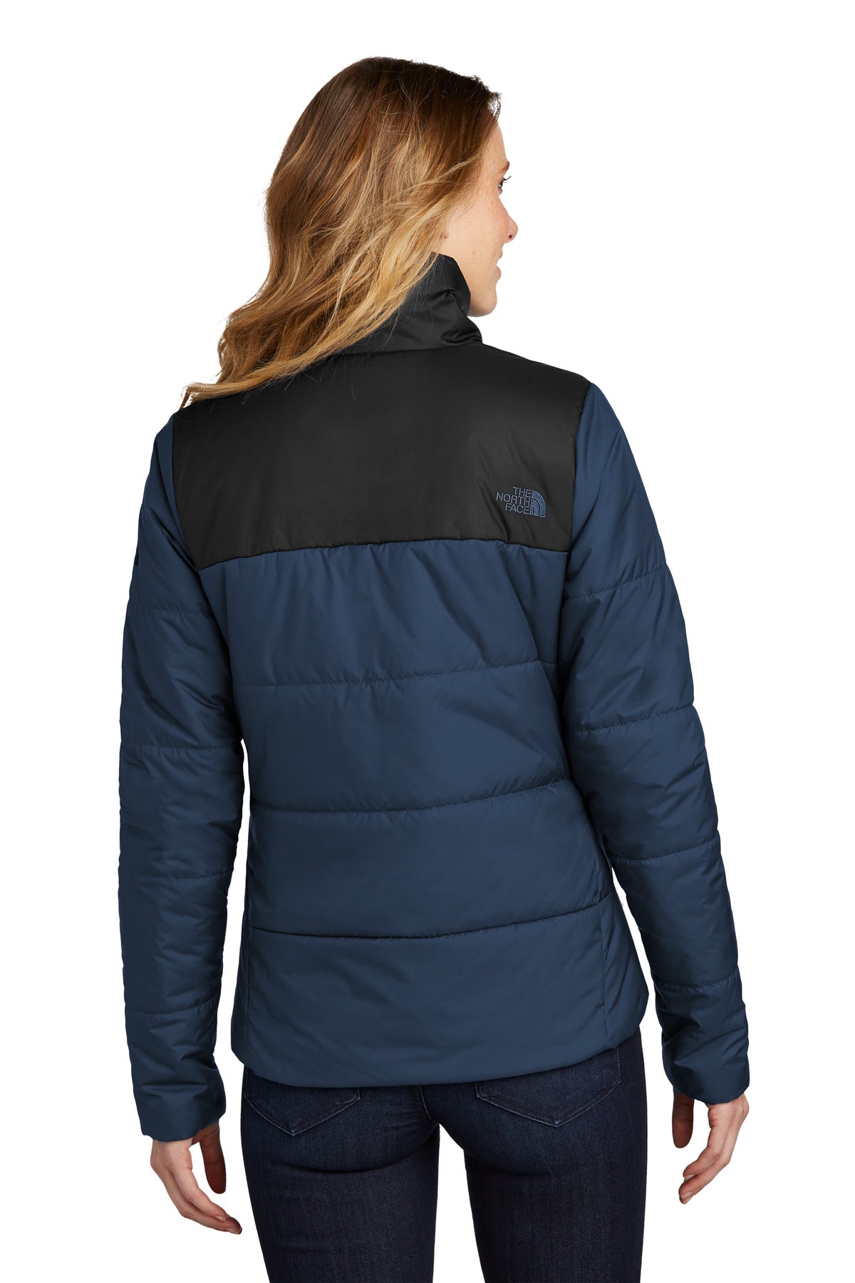 Custom Embroidered The North Face Women's Chest Logo Everyday Insulated Jacket NF0A7V6K,Shady Blue
