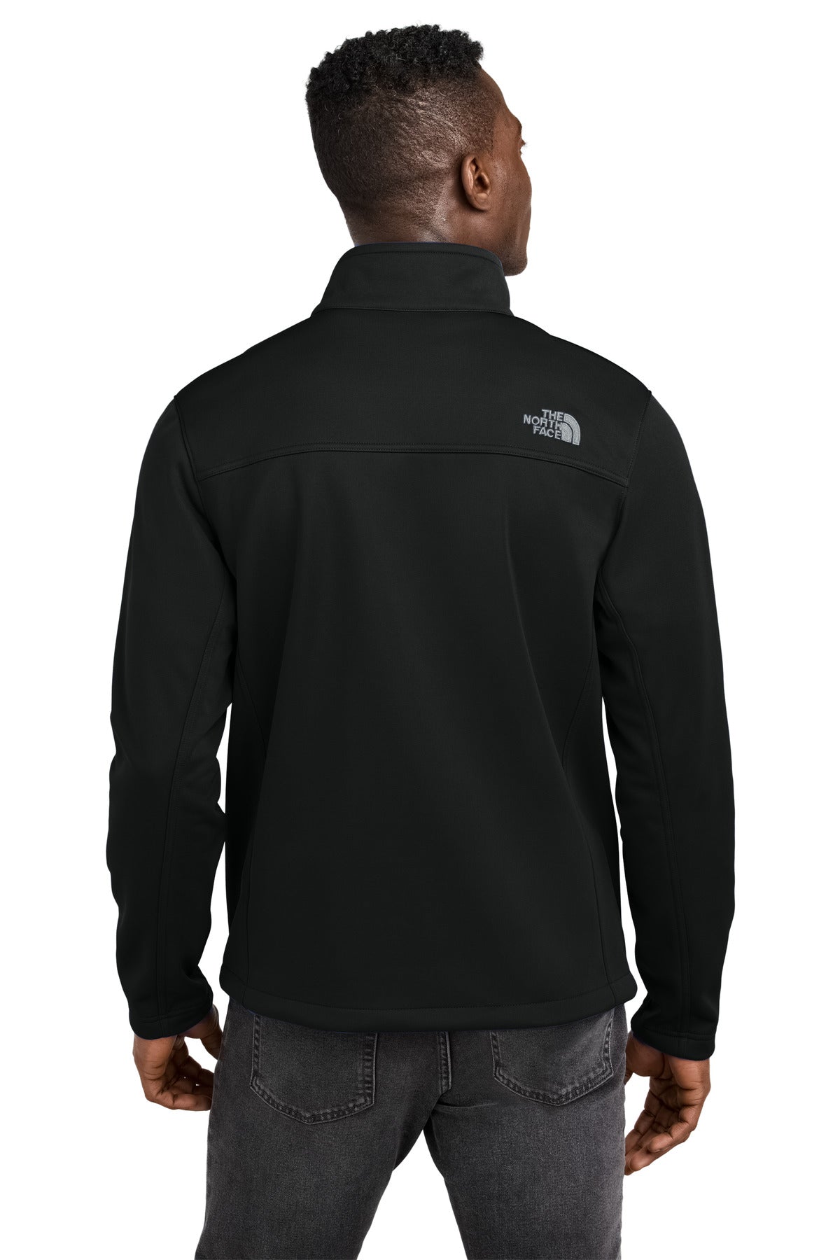Custom Embroidered The North Face Chest Logo Ridgewall Soft Shell Jacket NF0A88D5,TNF Black