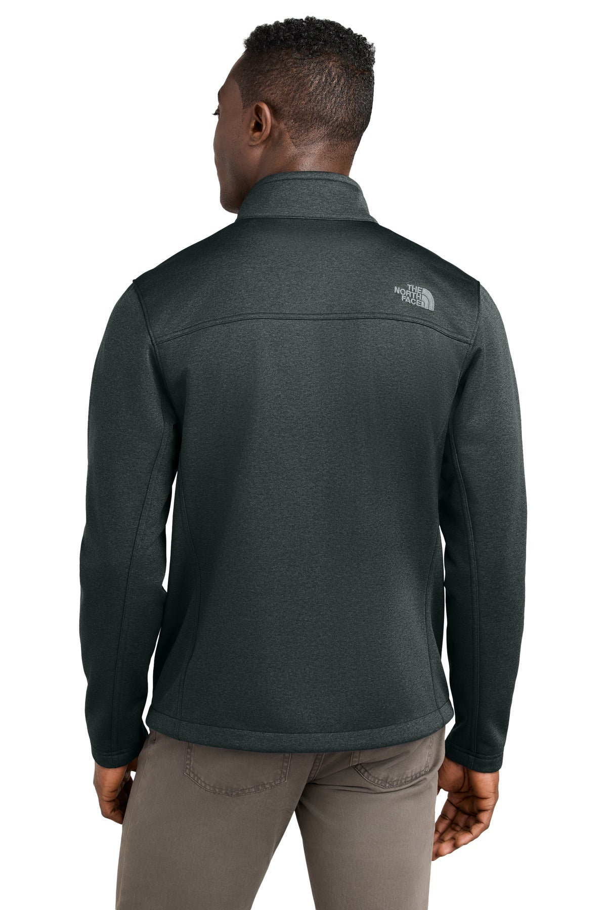 Custom Embroidered The North Face Chest Logo Ridgewall Soft Shell Jacket NF0A88D5,TNF Dark Grey Heather