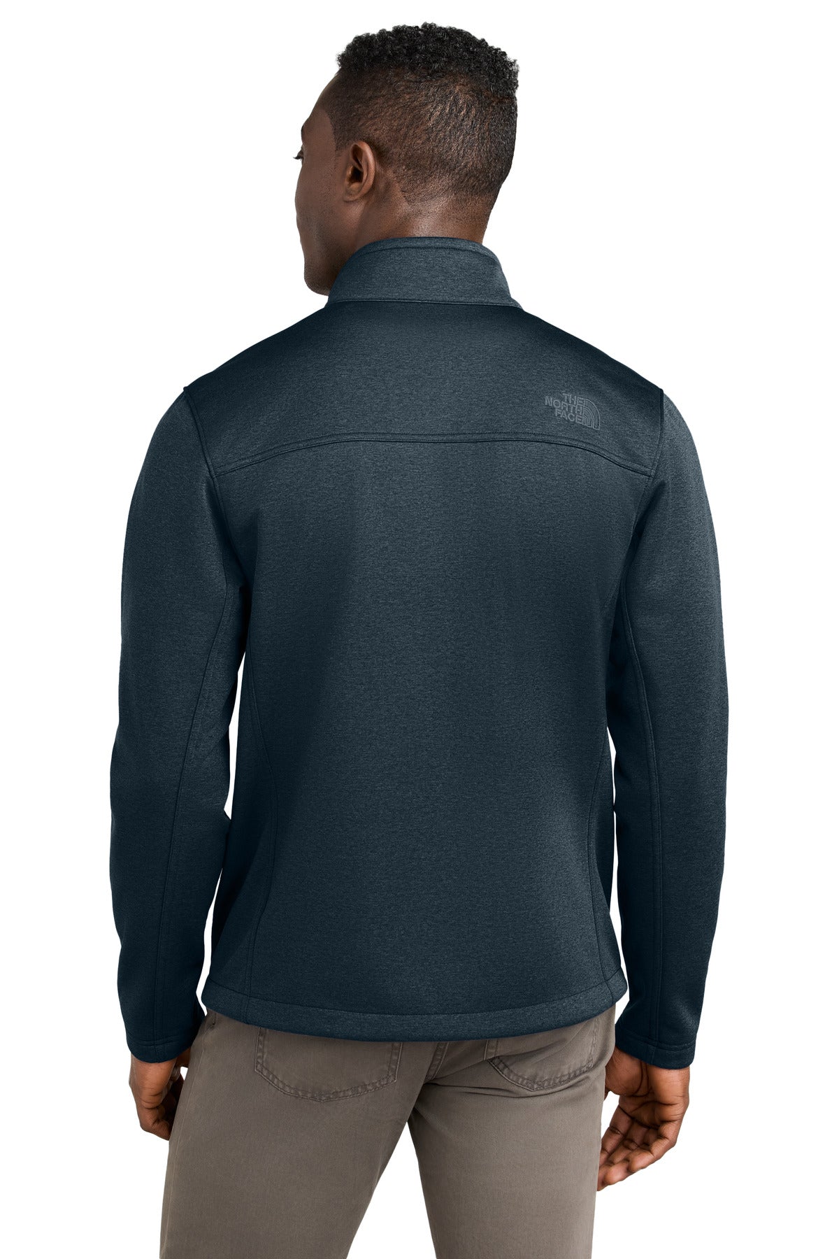 Custom Embroidered The North Face Chest Logo Ridgewall Soft Shell Jacket NF0A88D5,Urban Navy Heather