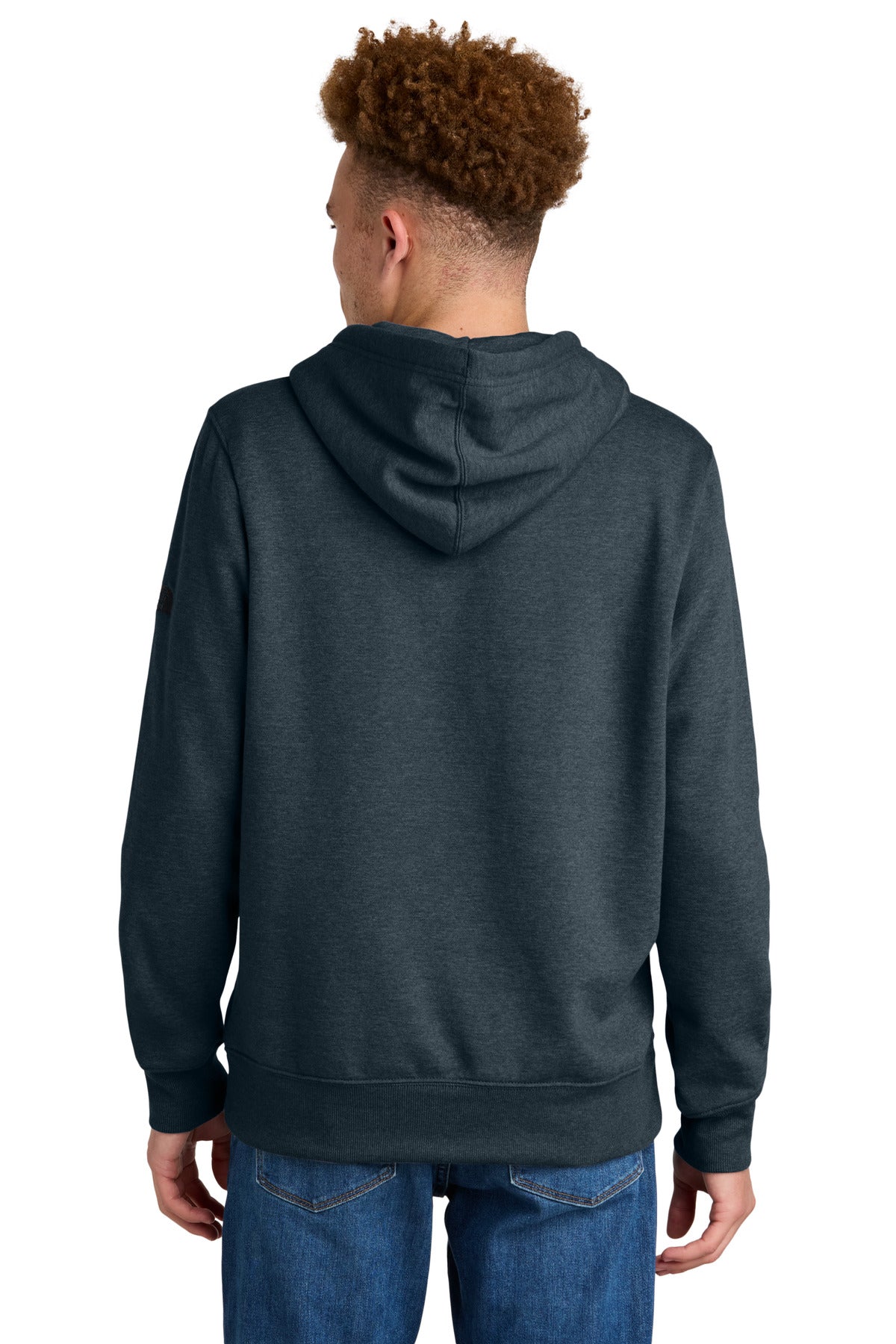 Custom Embroidered The North Face Sleeve Logo Pullover Hoodie NF0A8AU0,Urban Navy Heather