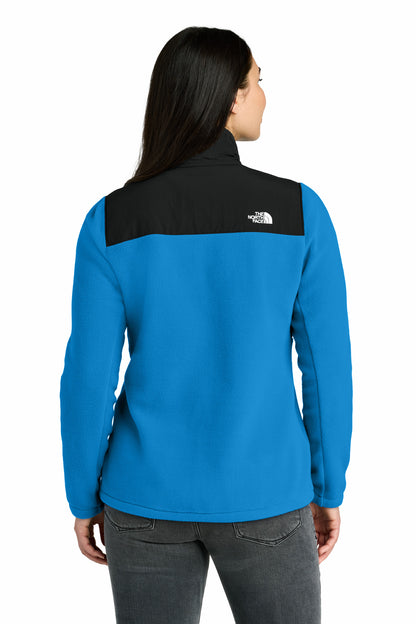 Custom Embroidered The North Face Women's Highest Peak Full-Zip Fleece Jacket NF0A8BUR,Hero Blue/ TNF Black