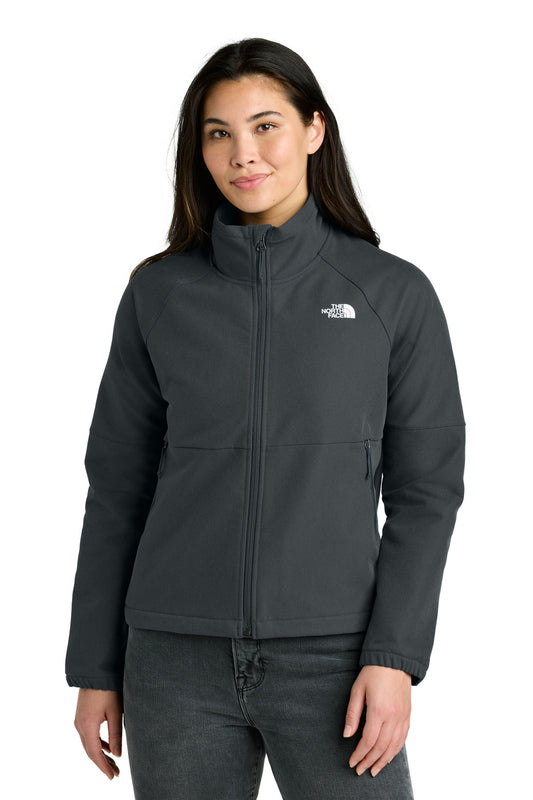 Custom Embroidered The North Face Outerwear in Asphalt Grey Dark Heather