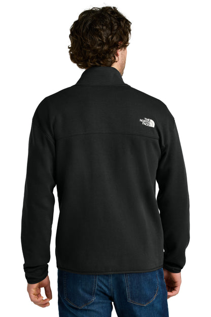 Custom Embroidered The North Face Double-Knit 1/2-Zip Fleece NF0A8C5G,TNF Black