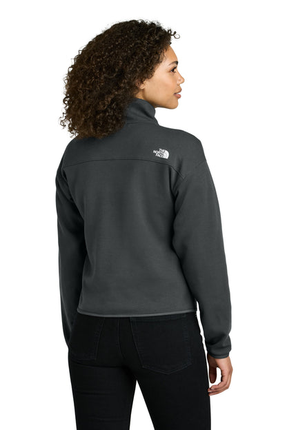 Custom Embroidered The North Face Women's Double-Knit 1/2-Zip Fleece NF0A8C5H,Asphalt Grey