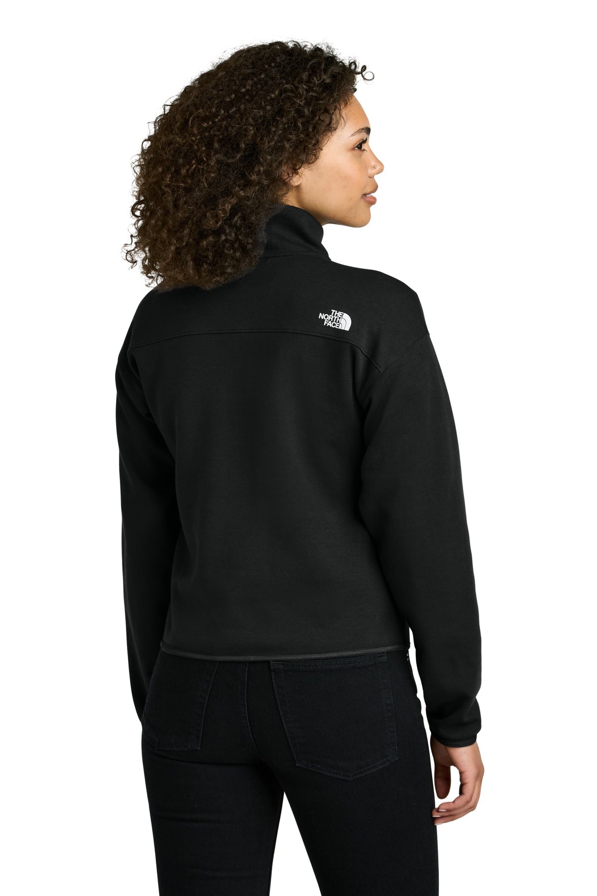 Custom Embroidered The North Face Women's Double-Knit 1/2-Zip Fleece NF0A8C5H,TNF Black
