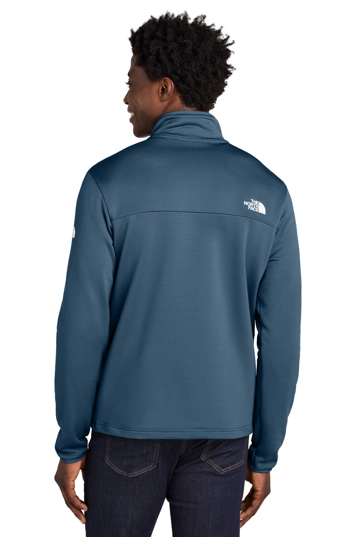 Custom Embroidered The North Face Aim 1/4-Zip Fleece NF0A8ENJ,Shady Blue