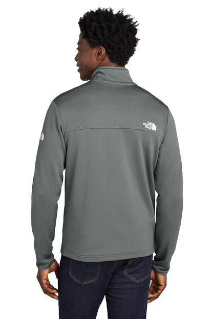 Custom Embroidered The North Face Aim Full-Zip Fleece Jacket NF0A8ENK,Smoked Pearl Grey