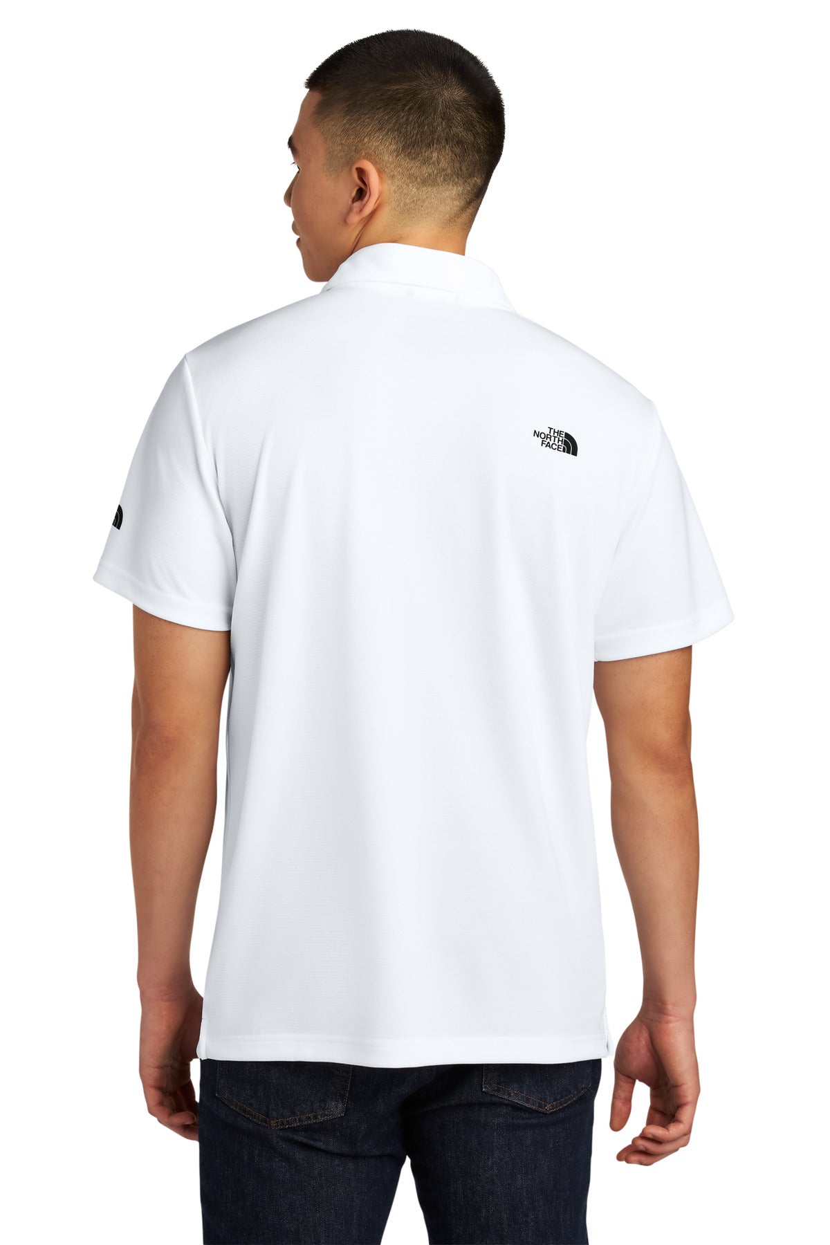 Custom Embroidered The North Face Polos/Knits in TNF White