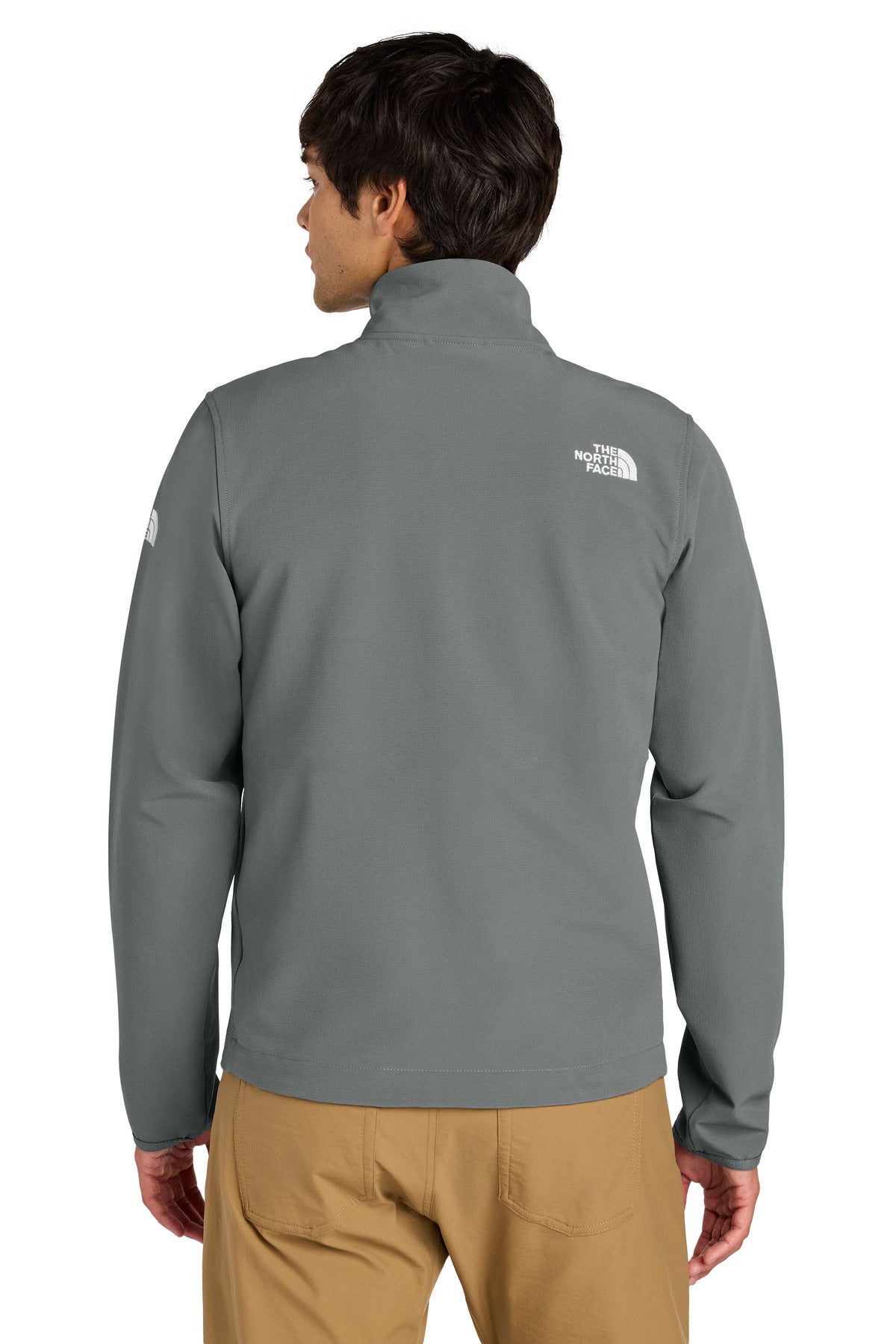 Custom Embroidered The North Face Edge Stretch Soft Shell Jacket NF0A8ENN,Smoked Pearl Grey