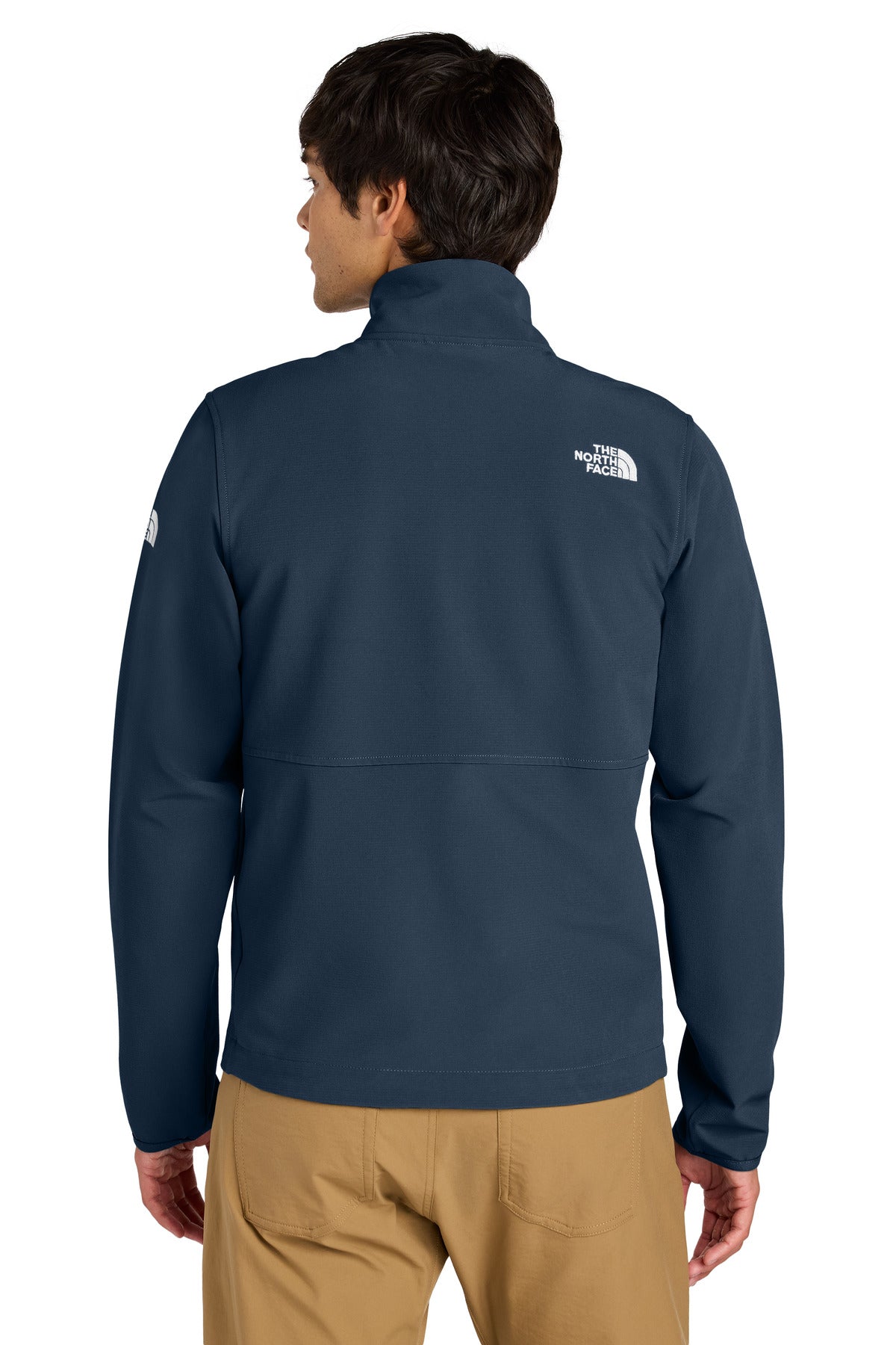 Custom Embroidered The North Face Edge Stretch Soft Shell Jacket NF0A8ENN,Summit Navy
