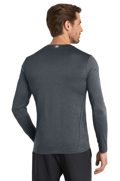 Custom Embroidered OGIO Long Sleeve Pulse Crew. OE321,Gear Grey