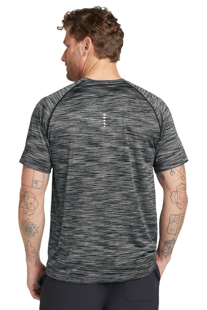 Custom Embroidered OGIO  Verge Crew. OE326,Blacktop Space Dye