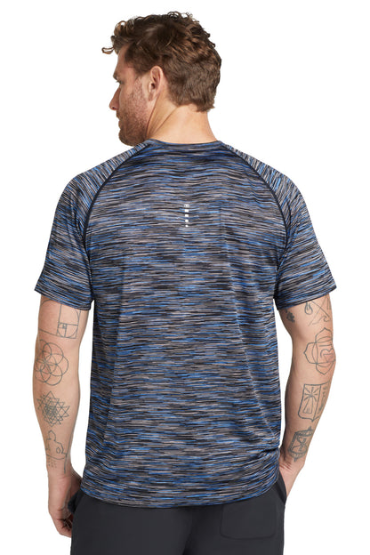 Custom Embroidered OGIO  Verge Crew. OE326,Electric Blue Space Dye