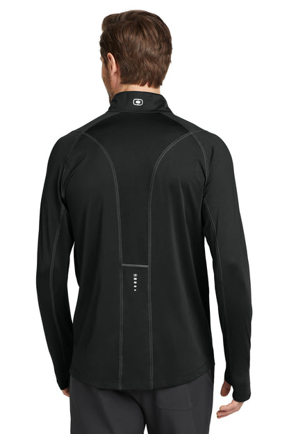 Custom Embroidered OGIO Nexus 1/4-Zip Pullover. OE335,Blacktop