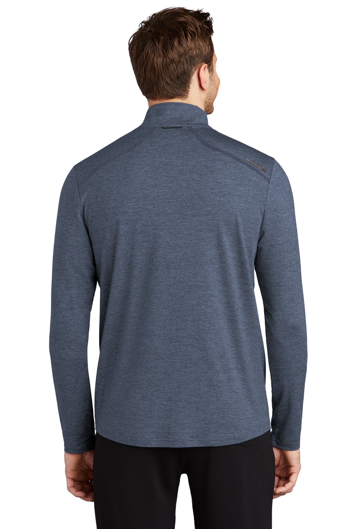Custom Embroidered OGIO  Force 1/4-Zip OE341,Blue Indigo Heather