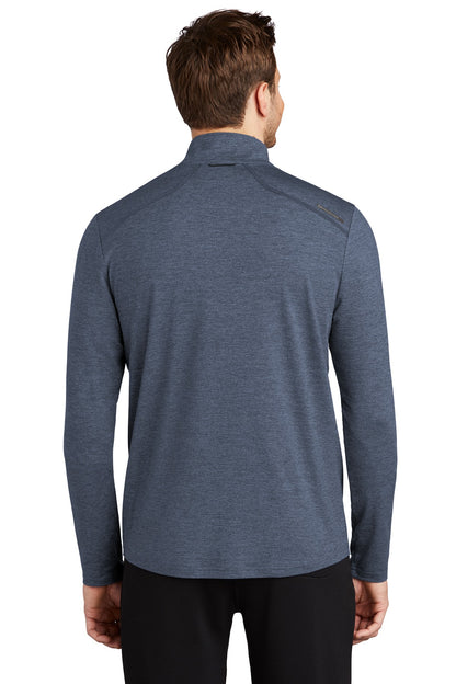 Custom Embroidered OGIO  Force 1/4-Zip OE341,Blue Indigo Heather