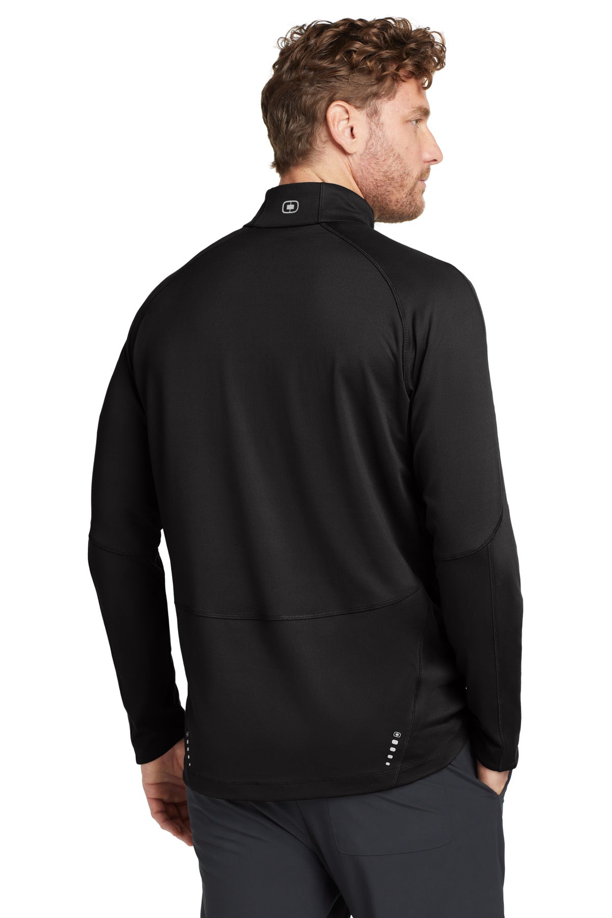 Custom Embroidered OGIO Radius 1/4-Zip. OE550,Blacktop