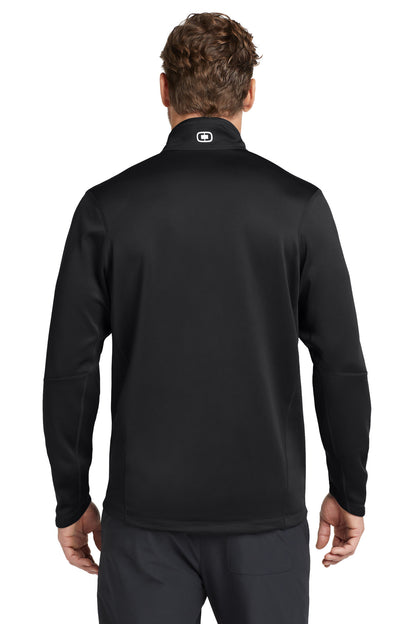 Custom Embroidered OGIO Fulcrum Full-Zip. OE700,Blacktop